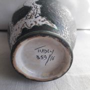 Vase vintage au décor alpin signé Italy