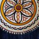 Old HB QUIMPER Plate Earthenware Geometric Rosette Decoration