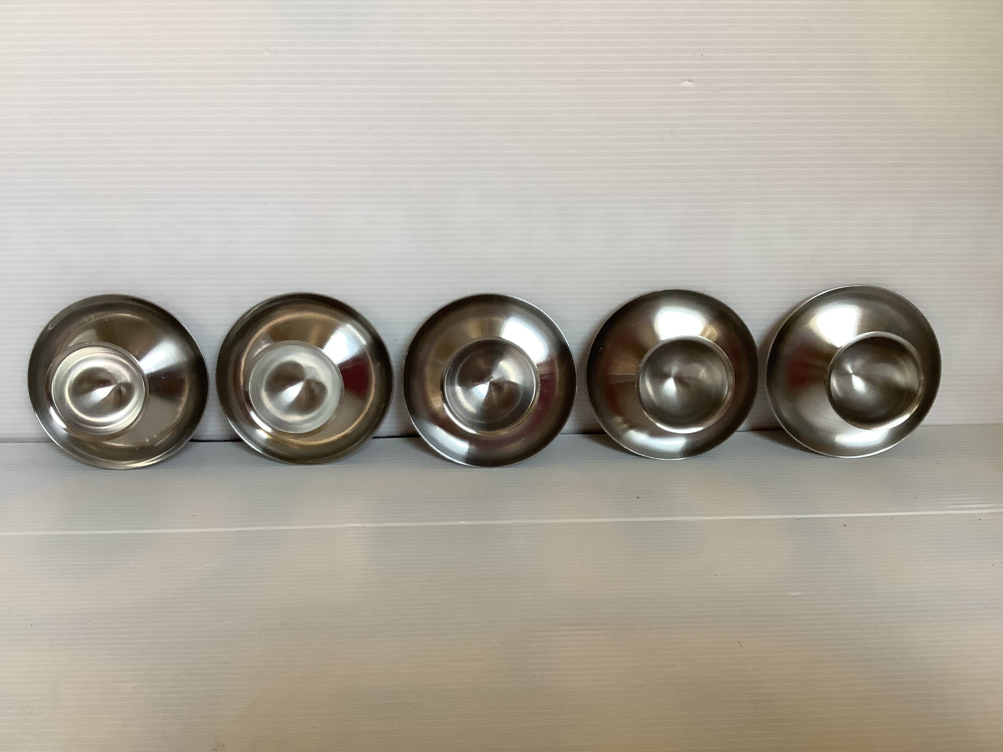 Five Scandinavian Norway egg cups