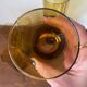 Amber blown glass orangeade service from the 1970s.