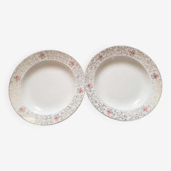 2 assiettes  creuses villeroy et boch