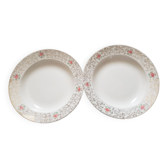 2 assiettes  creuses villeroy et boch