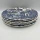 6 flat plates vintage Myott Meakin
