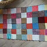 Wool patchwork blanket