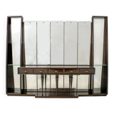 Guglielmo Ulrich Mid-Century Modern Italian Walnut Mirrored Sideboard, 1940