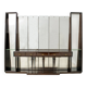 Console, buffet en noyer et miroir de Guglielmo Ulrich, Italie 1940