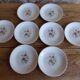 8 assiettes plates Gien modèle "Pompadour"