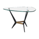 Metal coffee table and glass top by Créations Jarden