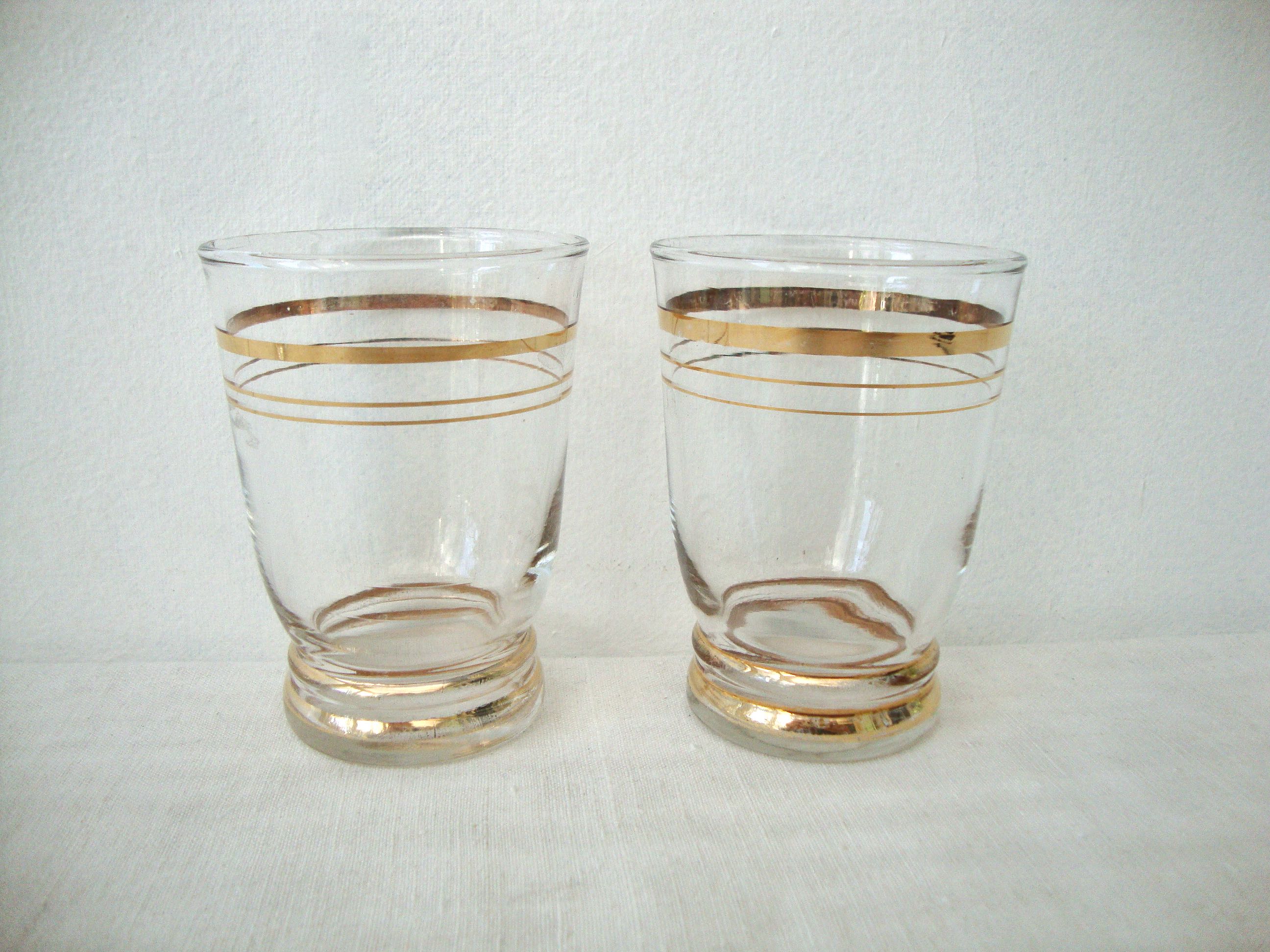 Set of 6 vintage water glasses
