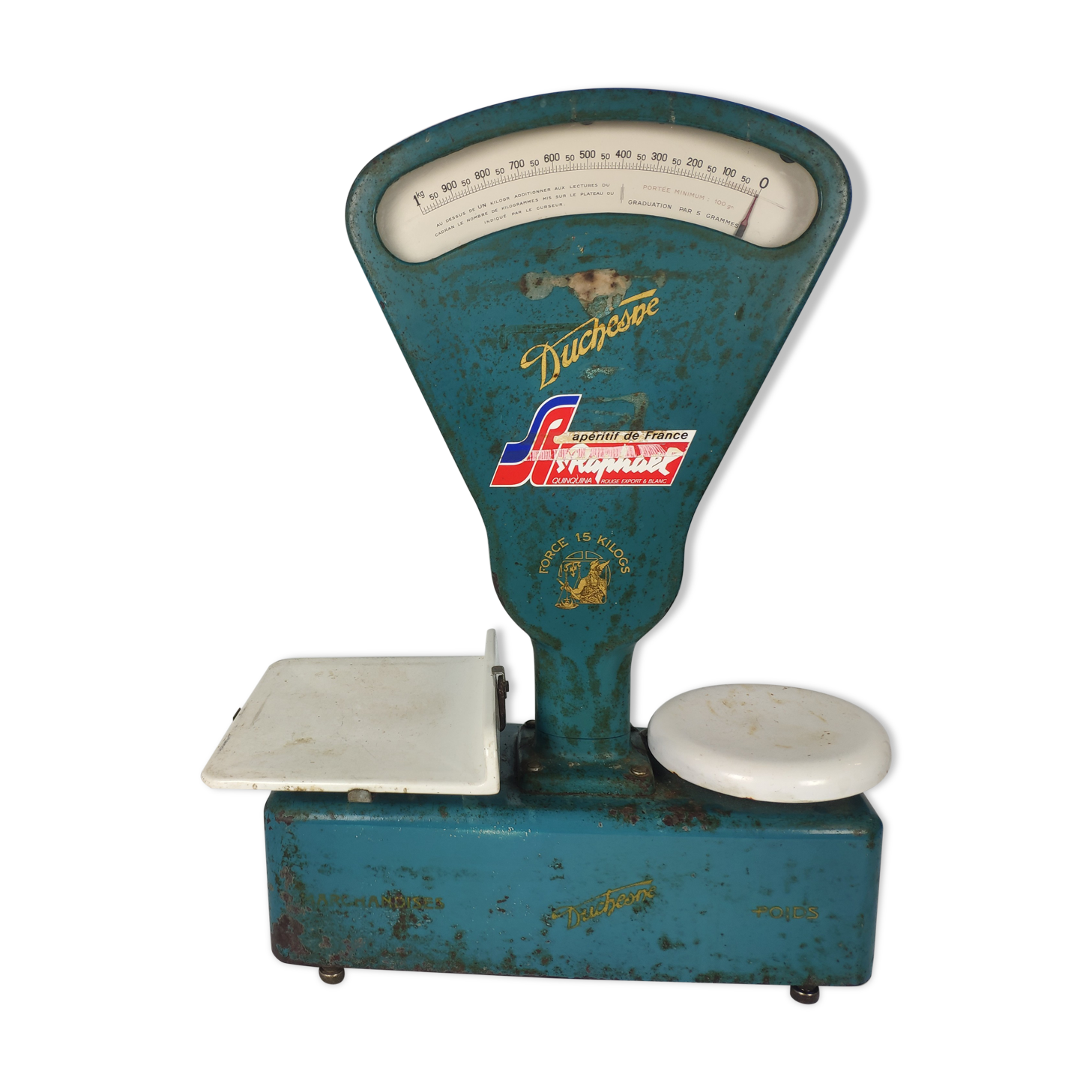 Ancienne balance de marché épicier Leloup année 50