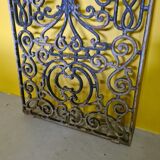 Old french cast iron door fence, 1950s