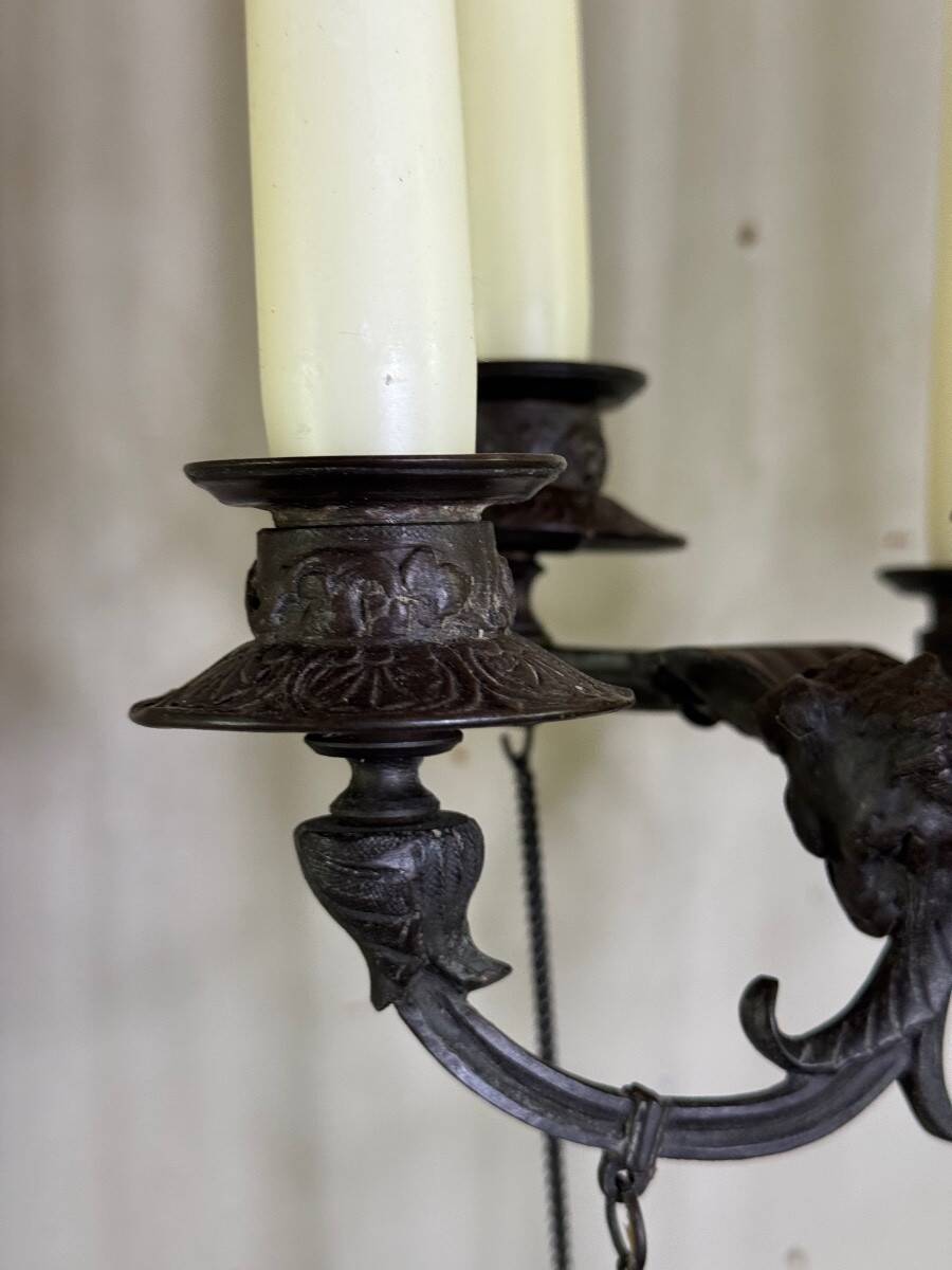 Pair of large bronze candelabras in the Antique style, circa 1880
