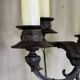 Pair of large bronze candelabras in the Antique style, circa 1880