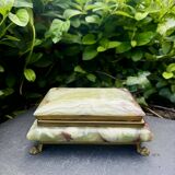 Ashtray, onyx box from the 1960s, vintage Italy.