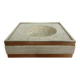 Travertine & Brass Ashtray by Fratelli Mannelli, Italy, 1970s