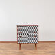 Commode danois Op-Art du milieu du siècle, années 1960.