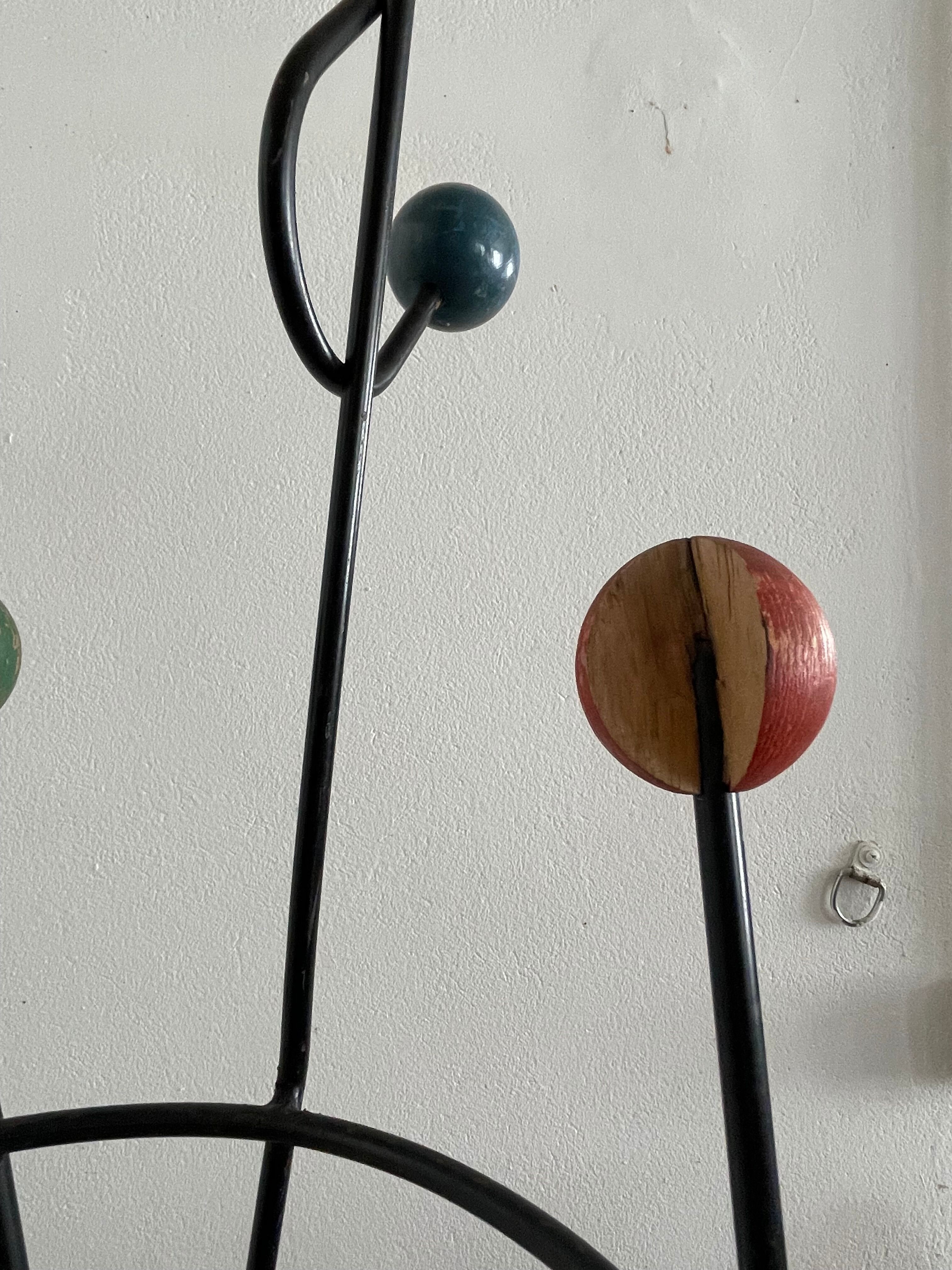 Coat rack floor key 1950