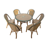 Rattan garden lounge