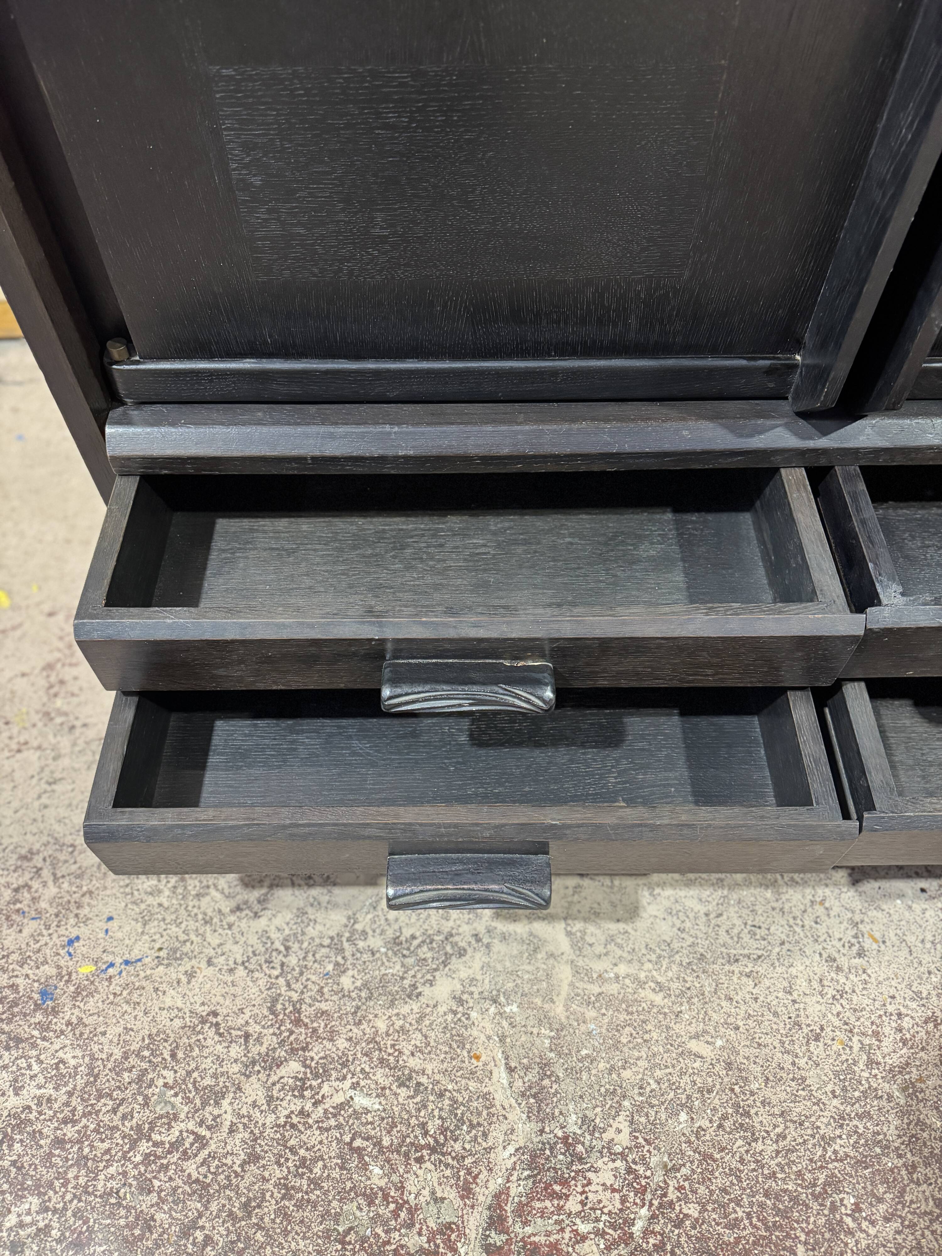 Oak wardrobe by Guillerme & Chambron