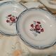Due soup plates Nina Rosa Digoin Sarreguemines