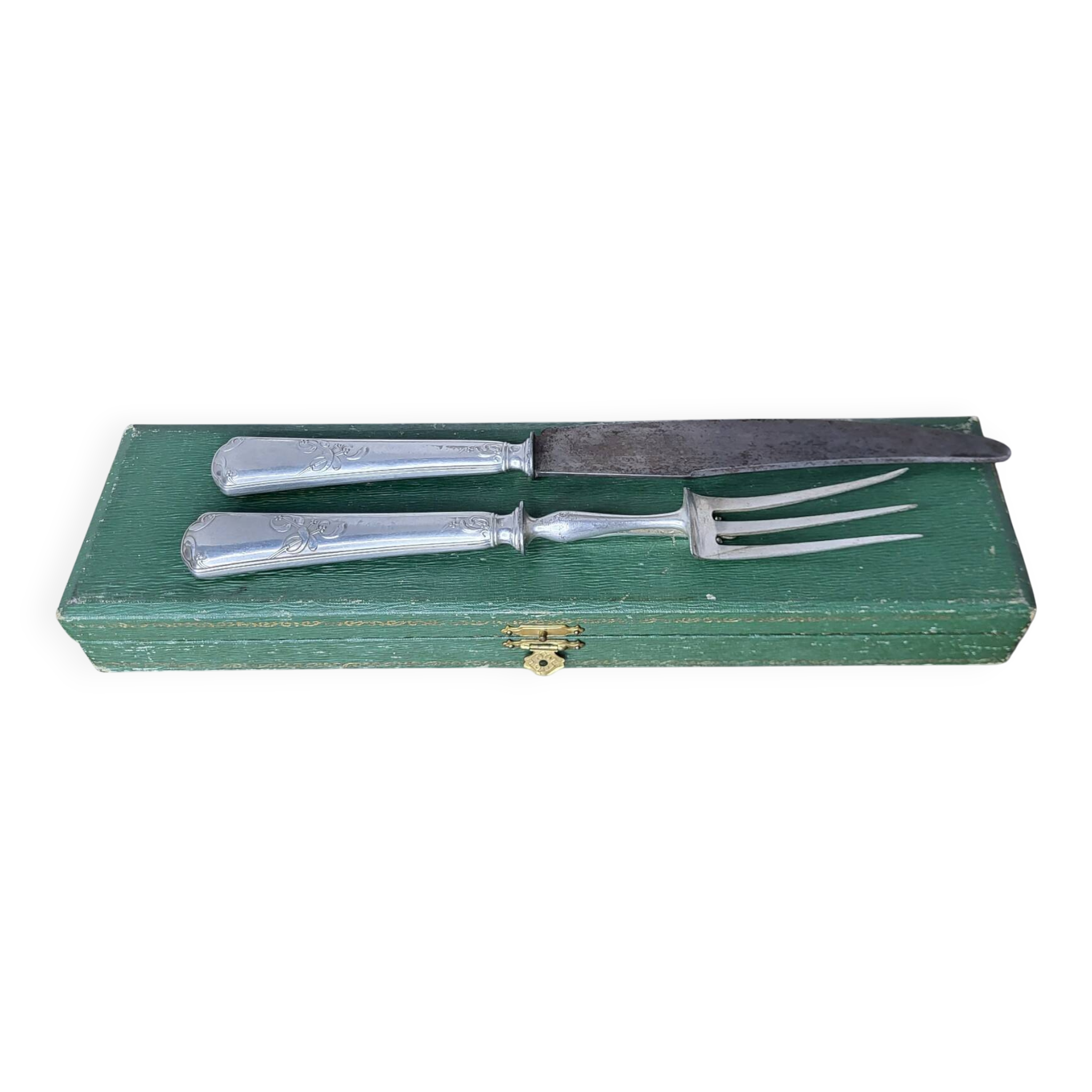 Couverts de service à gigot en argent poinçon Minerve