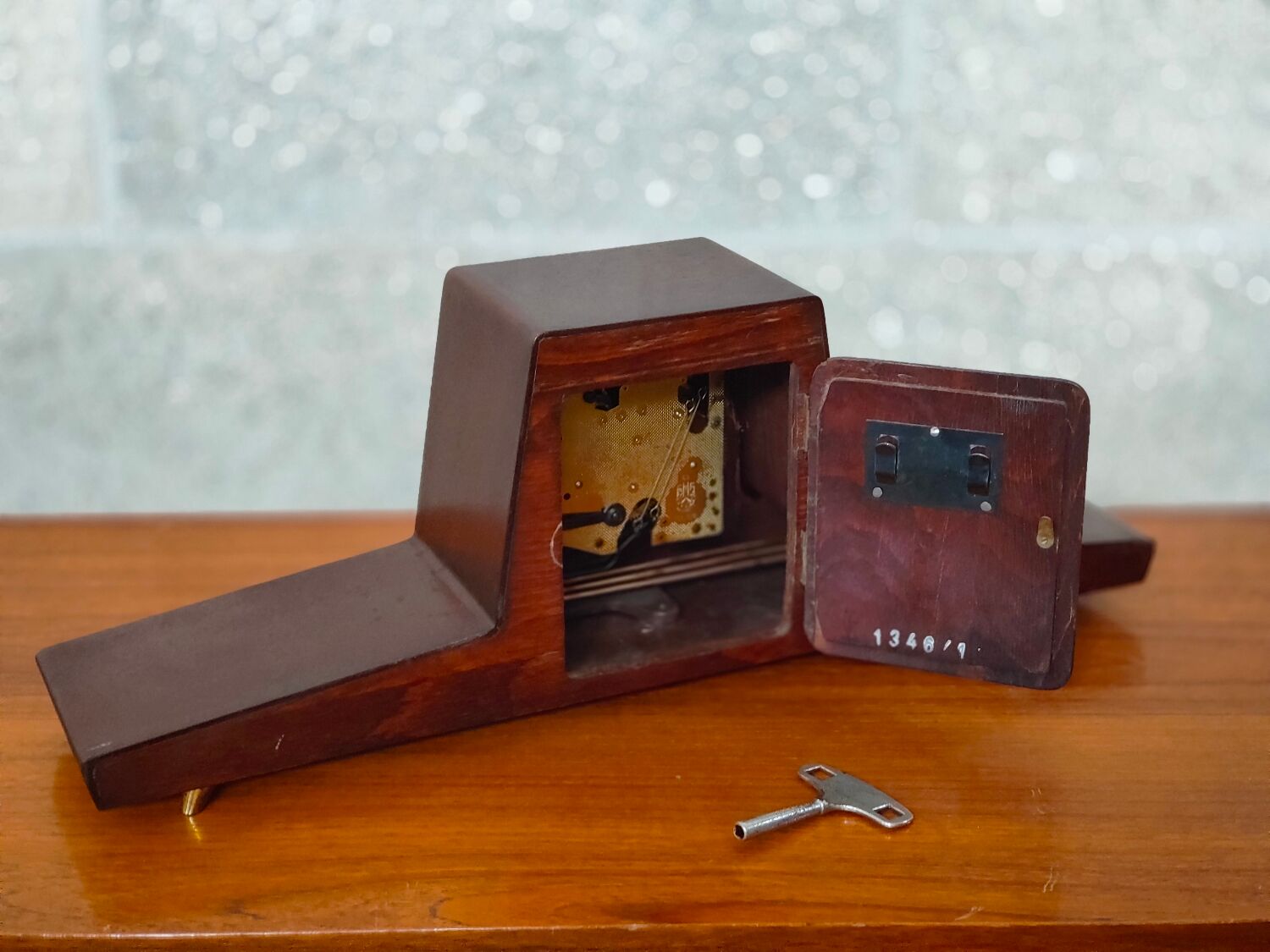 Zentra chimney clock year 50 teak