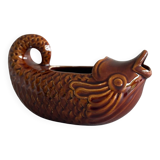 Fish-shaped ceramic sauceboat