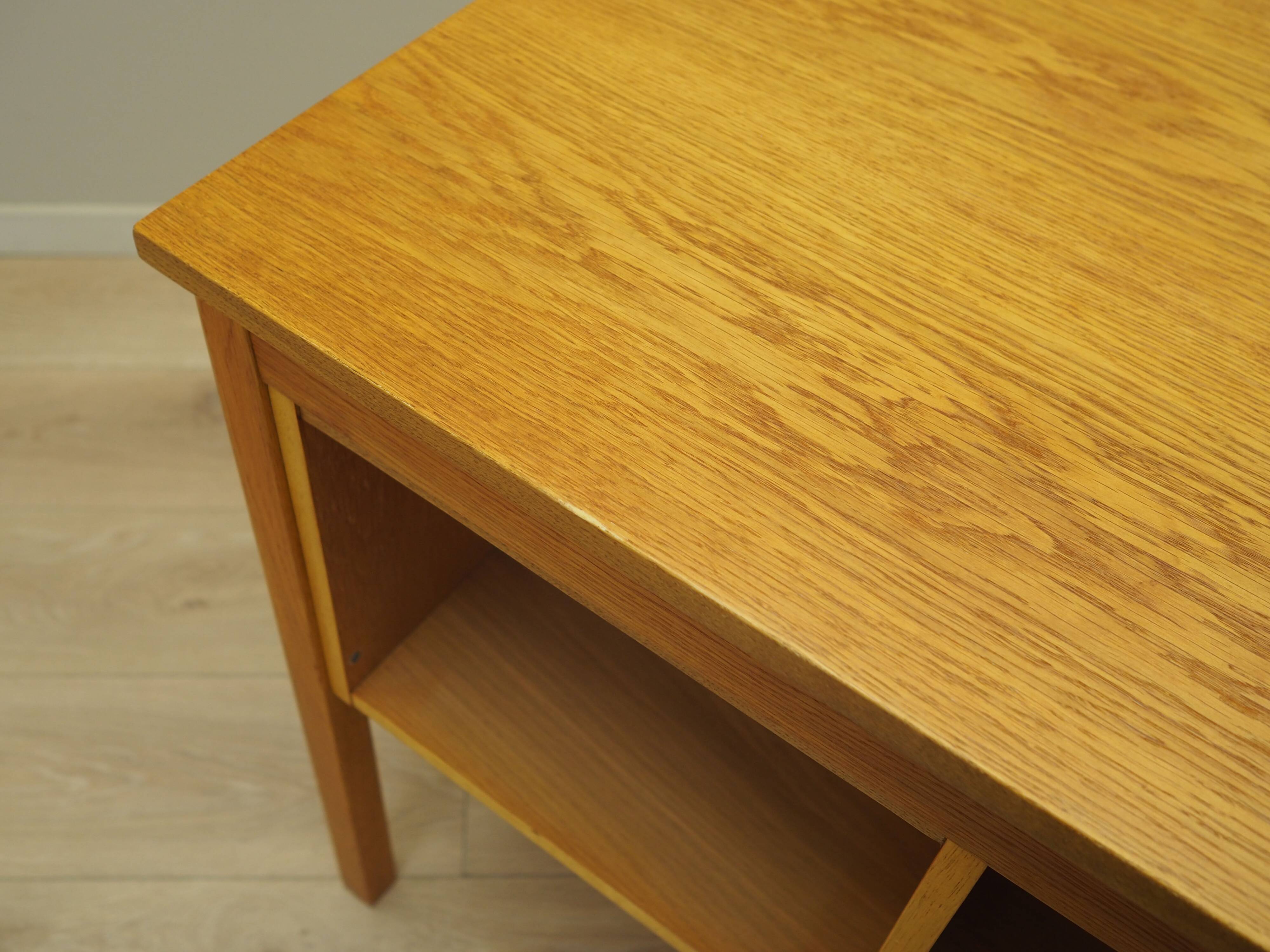 Ash wood desk, Danish design, 1970s, manufacturer: Domino Møbler