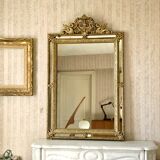 Golden antique mirror with dragon parclose, 119x75 cm