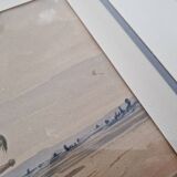 Johnny Audy (active 1840-1880) - Watercolor on paper - "The diligence" - Signed lower right