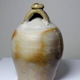 Small old oil jar 19th century French craftsmanship Puisaye