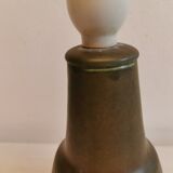 Danish green/brown ceramic table lamp, estimated 1960s.