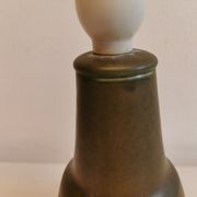 Danish green/brown ceramic table lamp, estimated 1960s.