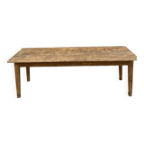 Large antique winemaker's table in solid wood – 230 x 75 x 75 cm