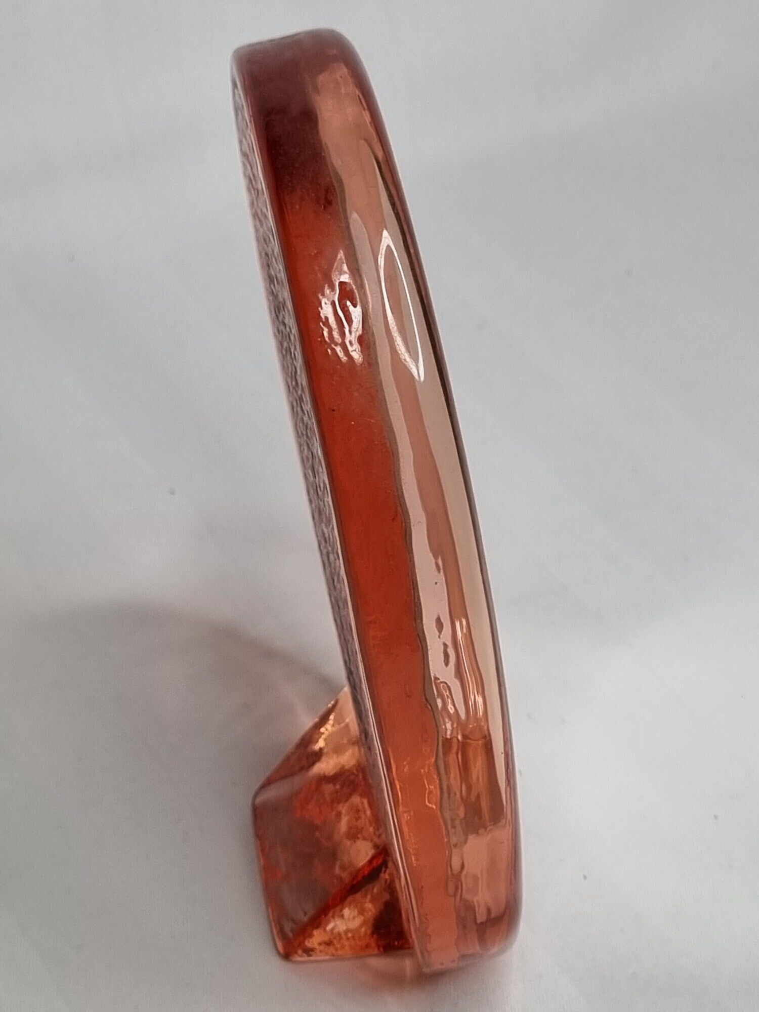 Miroir en verre vintage ovale à poser 16 cm
