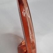Miroir en verre vintage ovale à poser 16 cm