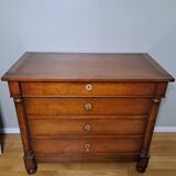 Bureau commode en acajou