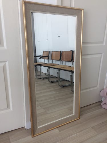 Golden old mirror 120x60cm