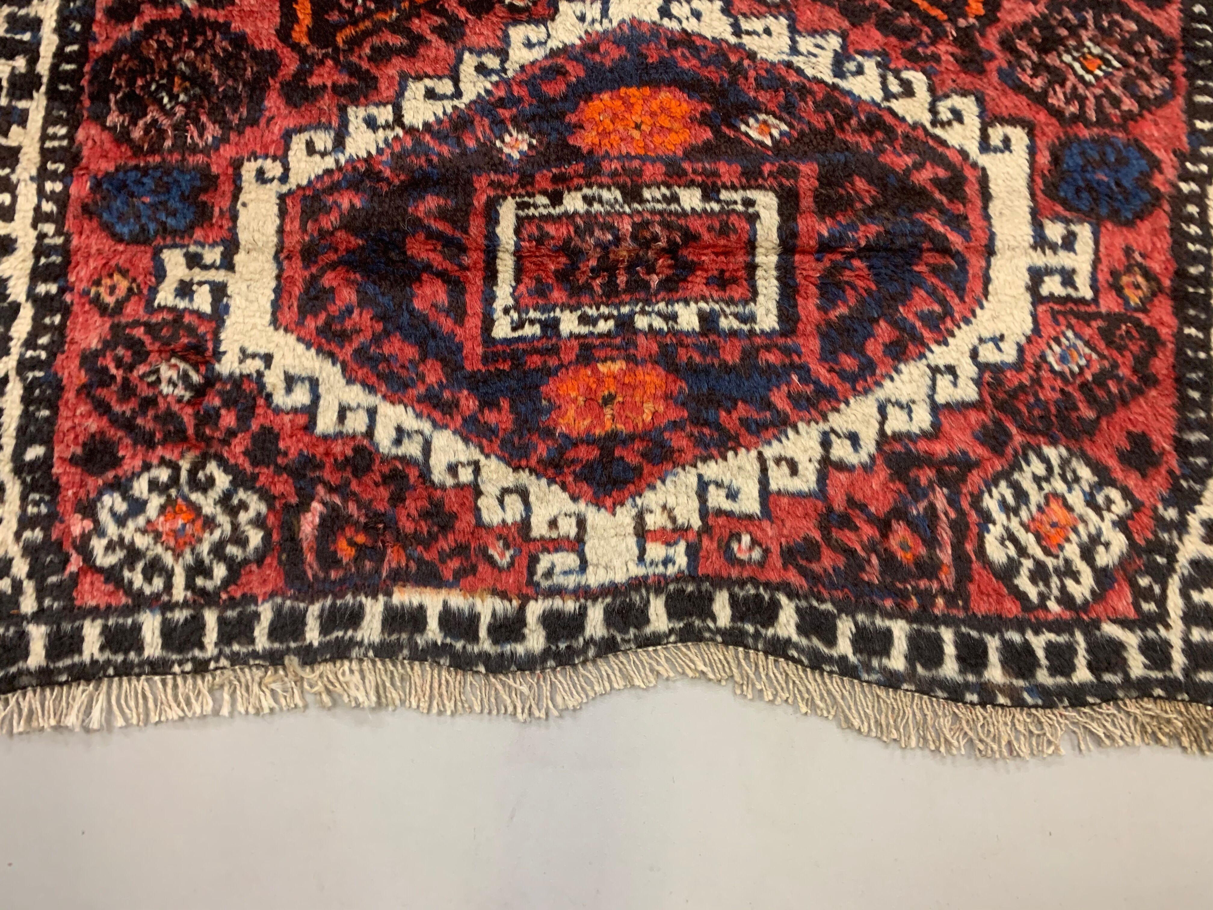 Vintage Tribal Luri Long runner 280x110 cm veg dye wool rug tribal cm handmade