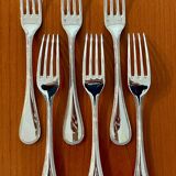 Christofle perles ,6 fourchettes de table 20,5 cm très bon état