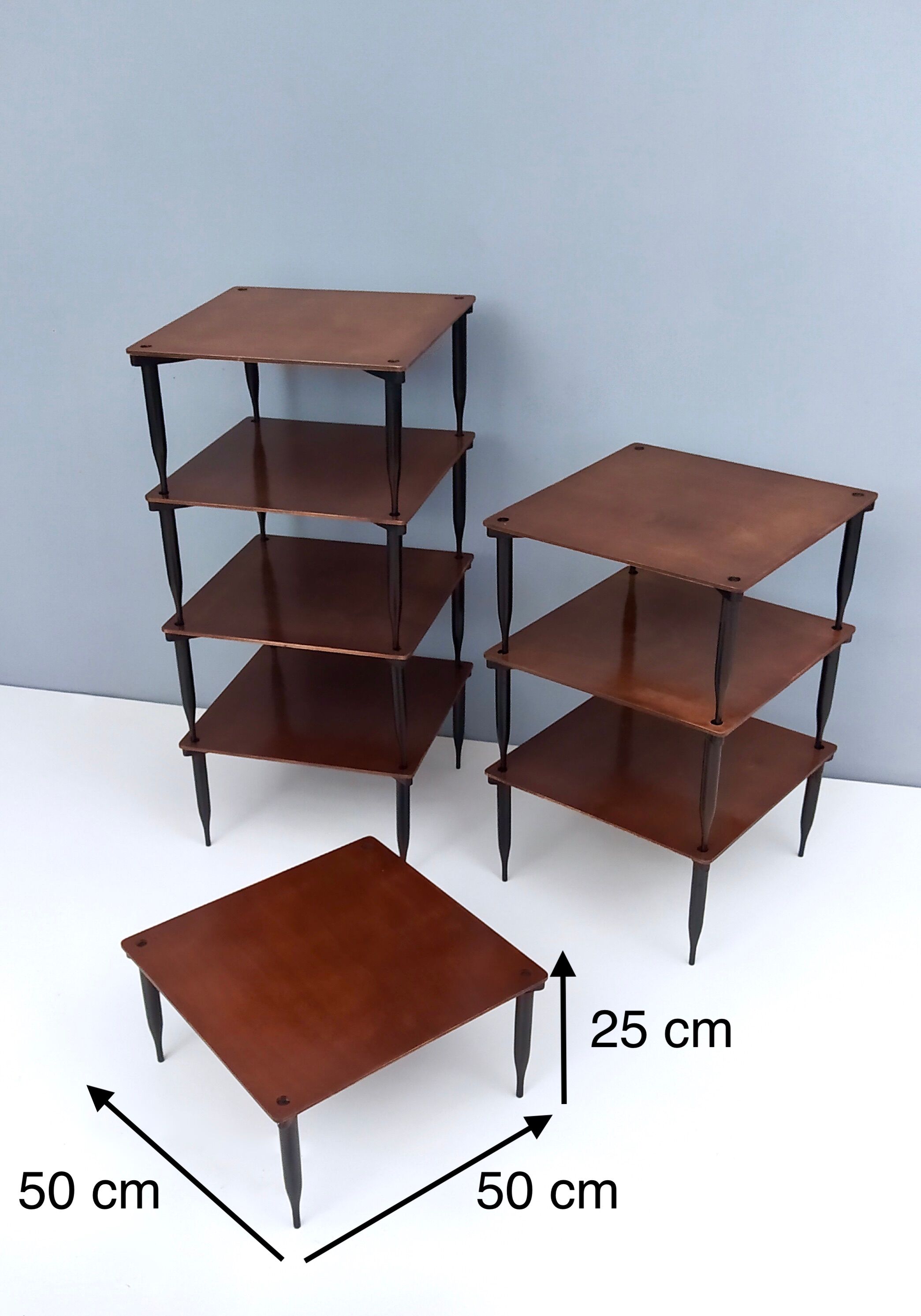 Walnut coffee table model "T8" by Vico Magistretti for Azucena, Italy