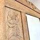 Art Deco oak wood bonnetière wardrobe, renovated.