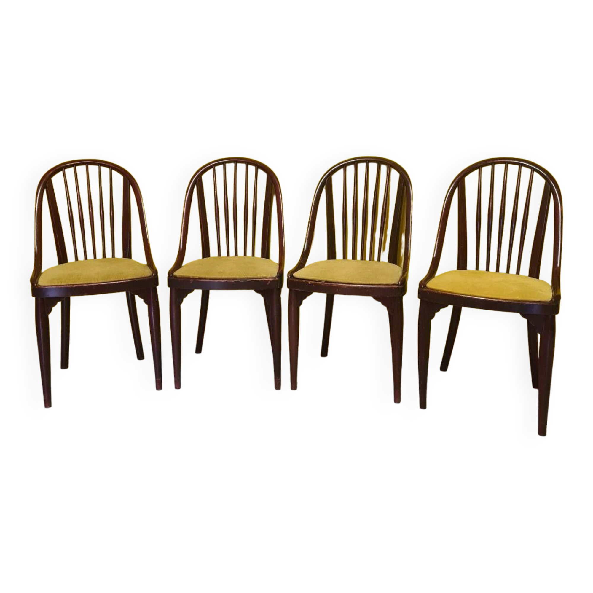 4 Thonet Art Deco Chairs Model A846 from around 1922