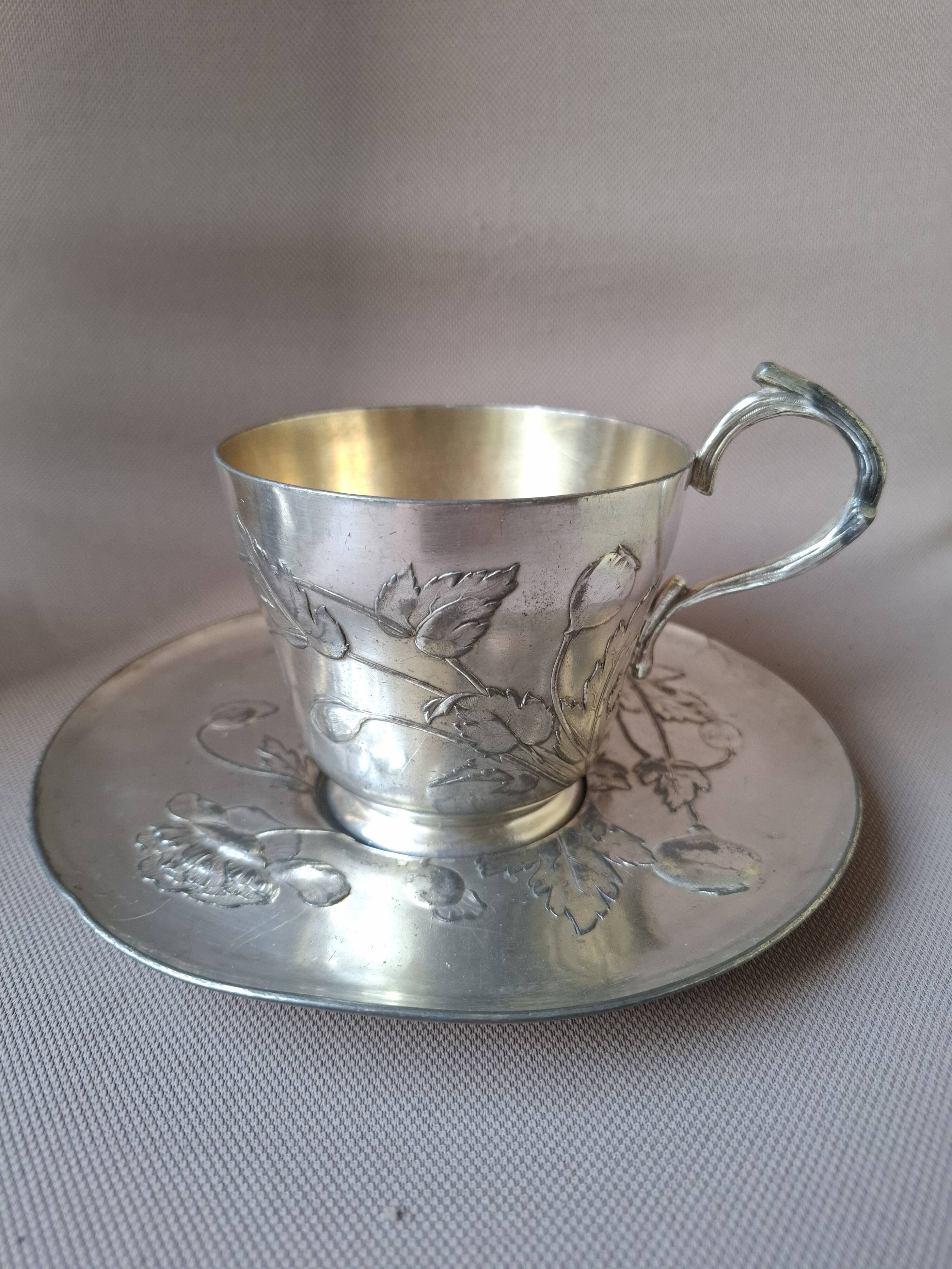 Gallia/Christofle silver-plated mug