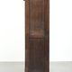 English antique archive cabinet with oak roll-up door from the 20th century