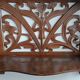 Art Nouveau openwork wooden shelf