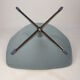 Oyster chair with cross base by Pierre Paulin for Artifort, 1965
