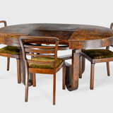 1930s art deco extendable log table