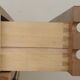 Solid elm three-drawer chest of drawers