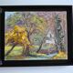 Rural landscape painting HST signed and framed